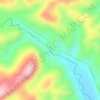 Mapa topográfico Río Azagua, altitud, relieve