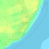Mapa topográfico Parmana, altitud, relieve
