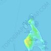 Mapa topográfico Isla de Torretes, altitud, relieve