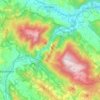 Mapa topográfico Riserva Naturale Statale Gola del Furlo, altitud, relieve