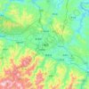 Mapa topográfico 十堰市, altitud, relieve
