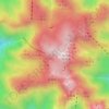 Mapa topográfico 安徽省黄山风景区, altitud, relieve