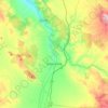 Mapa topográfico Calamocha, altitud, relieve