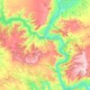 Mapa topográfico Mequinenza, altitud, relieve