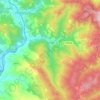 Mapa topográfico Londa, altitud, relieve