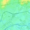 Mapa topográfico Nueva Pompeya, altitud, relieve