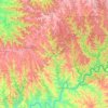 Mapa topográfico Departamento Guaraní, altitud, relieve