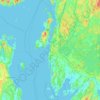 Mapa topográfico Viken, altitud, relieve