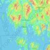 Mapa topográfico Fredrikstad, altitud, relieve