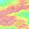 Mapa topográfico Рашаан 温泉县 Wenquan, altitud, relieve